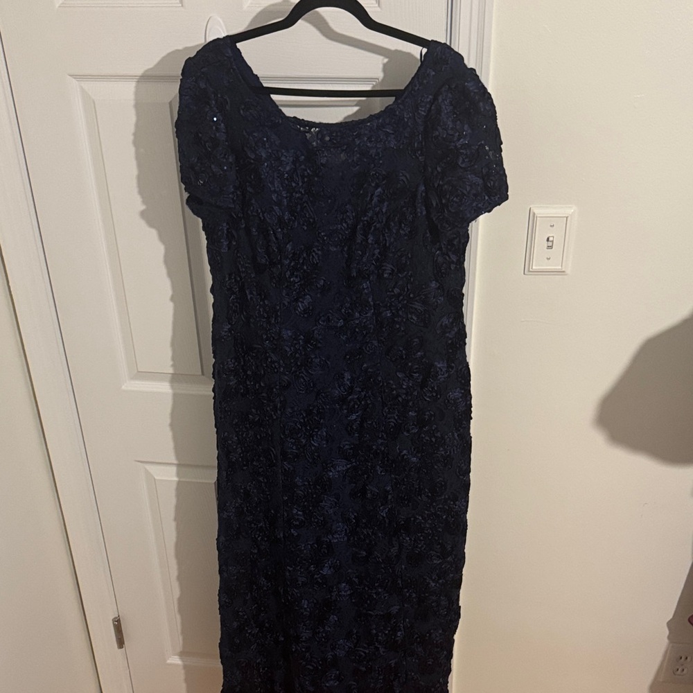 Alex Evenings Midnight Blue Maxi Dress